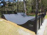 Pro Skate Composite Skate Ramp Surface in dark grey colour material