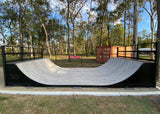 4ft High (120cm) Outdoor Half Pipe