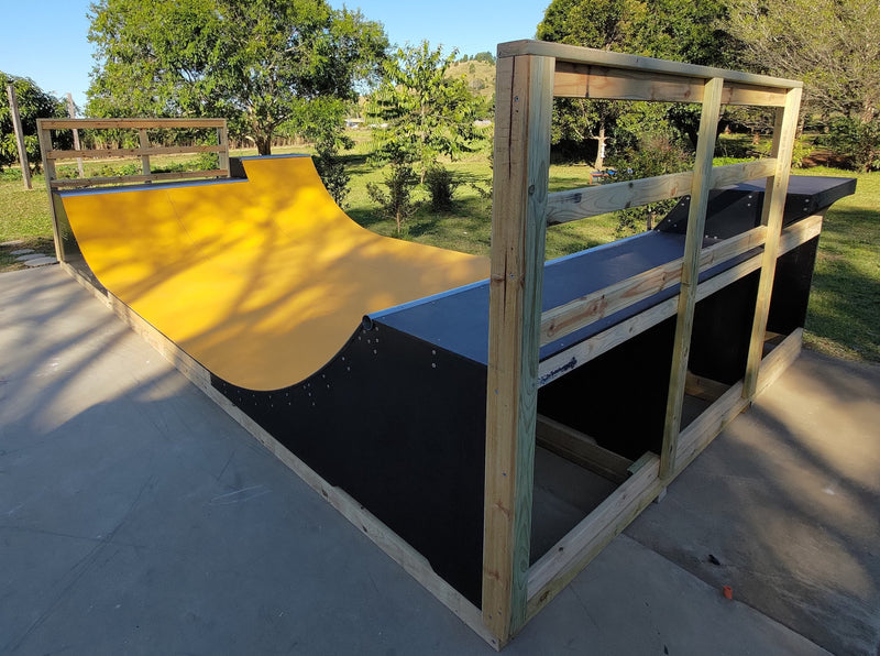 Pro Skate Composite Skate Ramp Surface in Yellow colour materialr